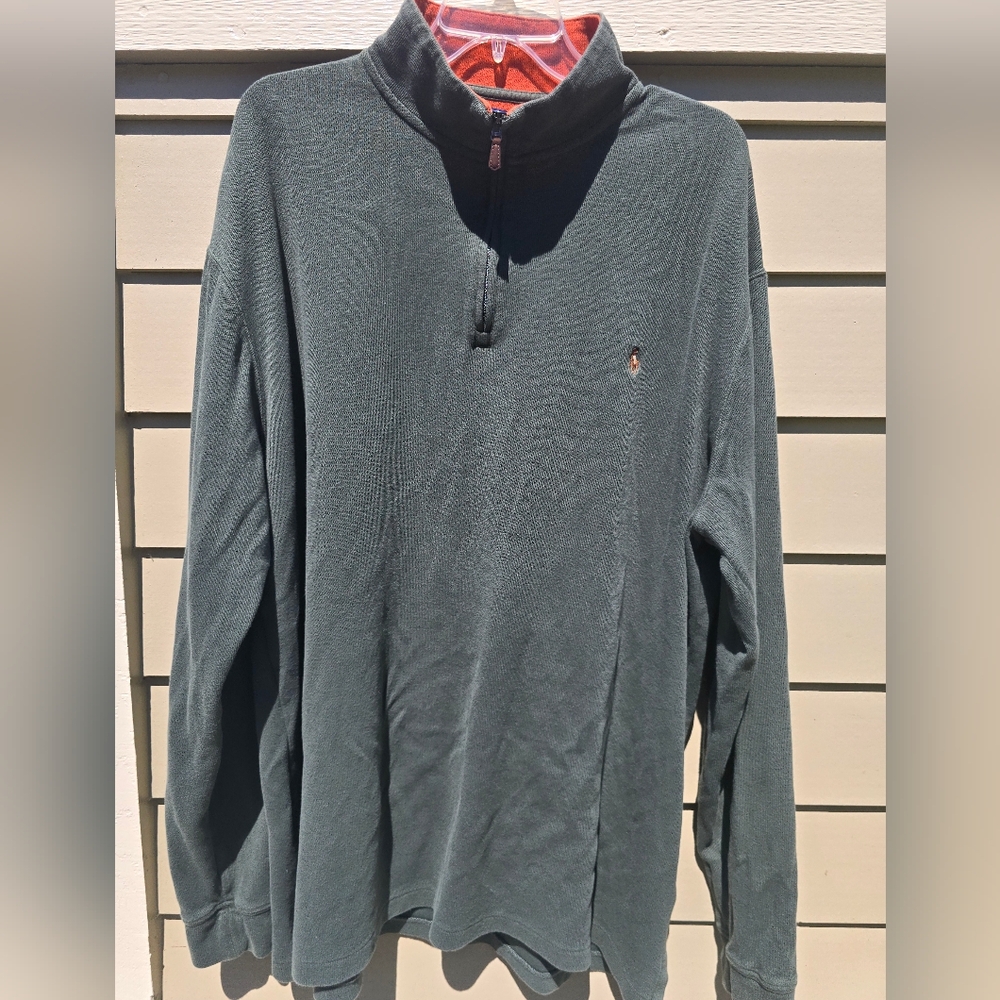 Men's Ralph Lauren Polo Hunter Green Quarter-Zip Pullover